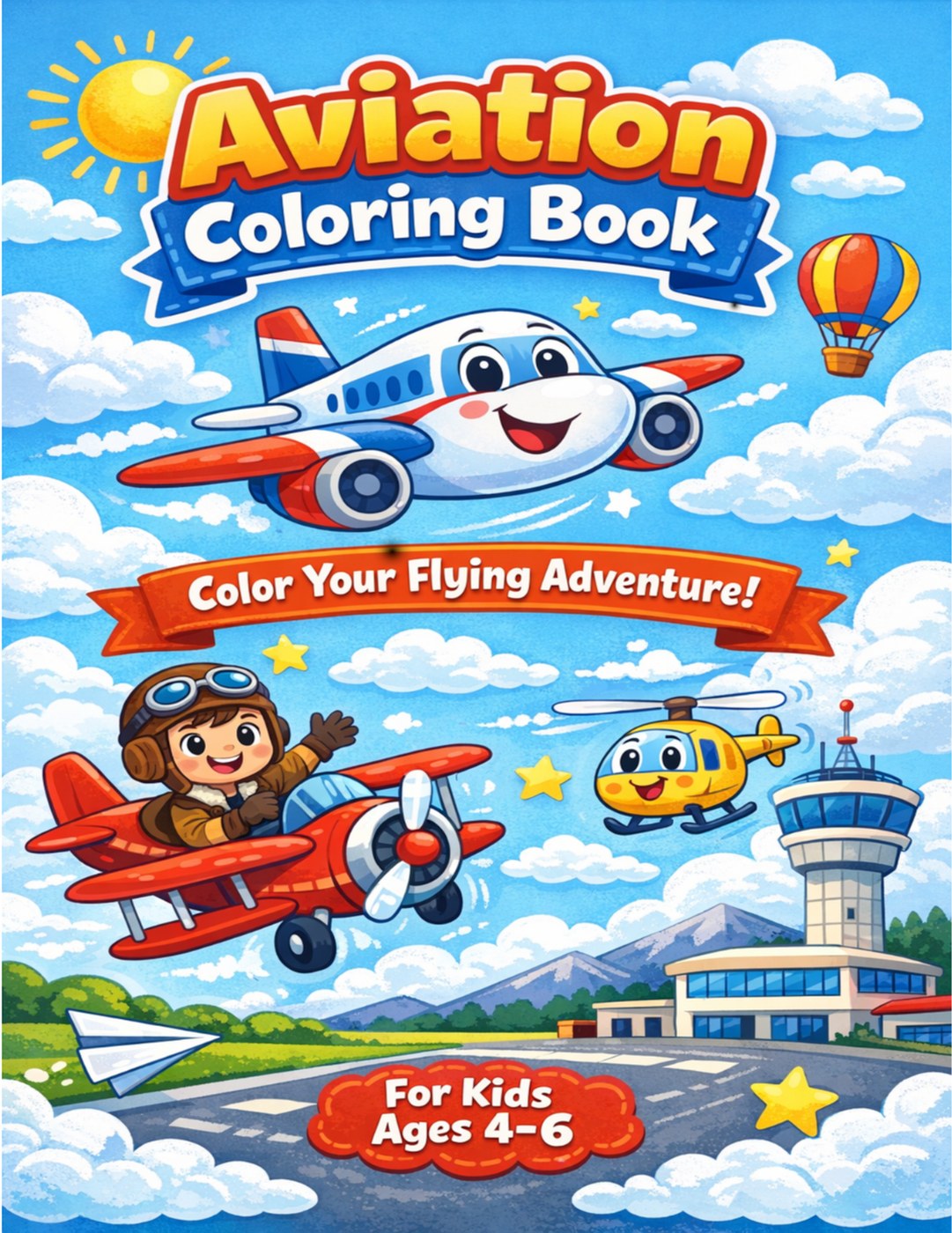 Aviation Coloring Book — Color Your Flying Adventure!