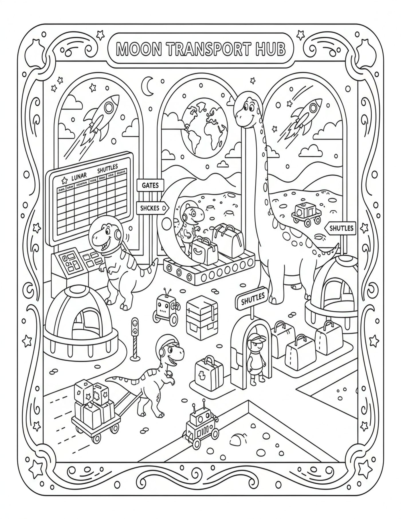 Moon Adventures — Beispielseite 3